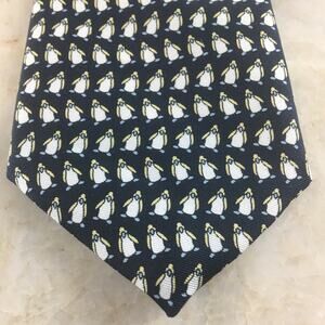 ROSSO BIANCO PENGUIN PRINT TIE (NWT)